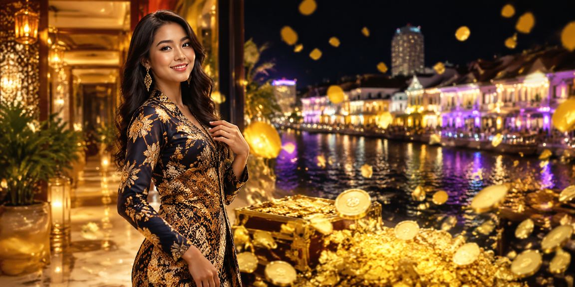 Suasana pertaruhan kasino bertema batik di Melaka Malaysia
