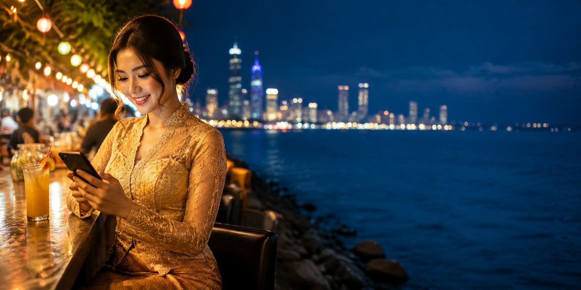 Pengguna platform mudah alih kasino di Pulau Pinang dengan gaya kebaya tempatan